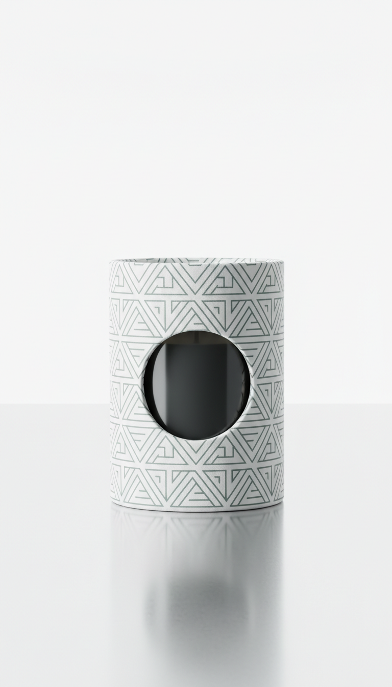 Graphite glass candle, recyclable packaging displayed