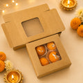 Pack of 4 Laddoo Candles – Brown Diwali Gift Box