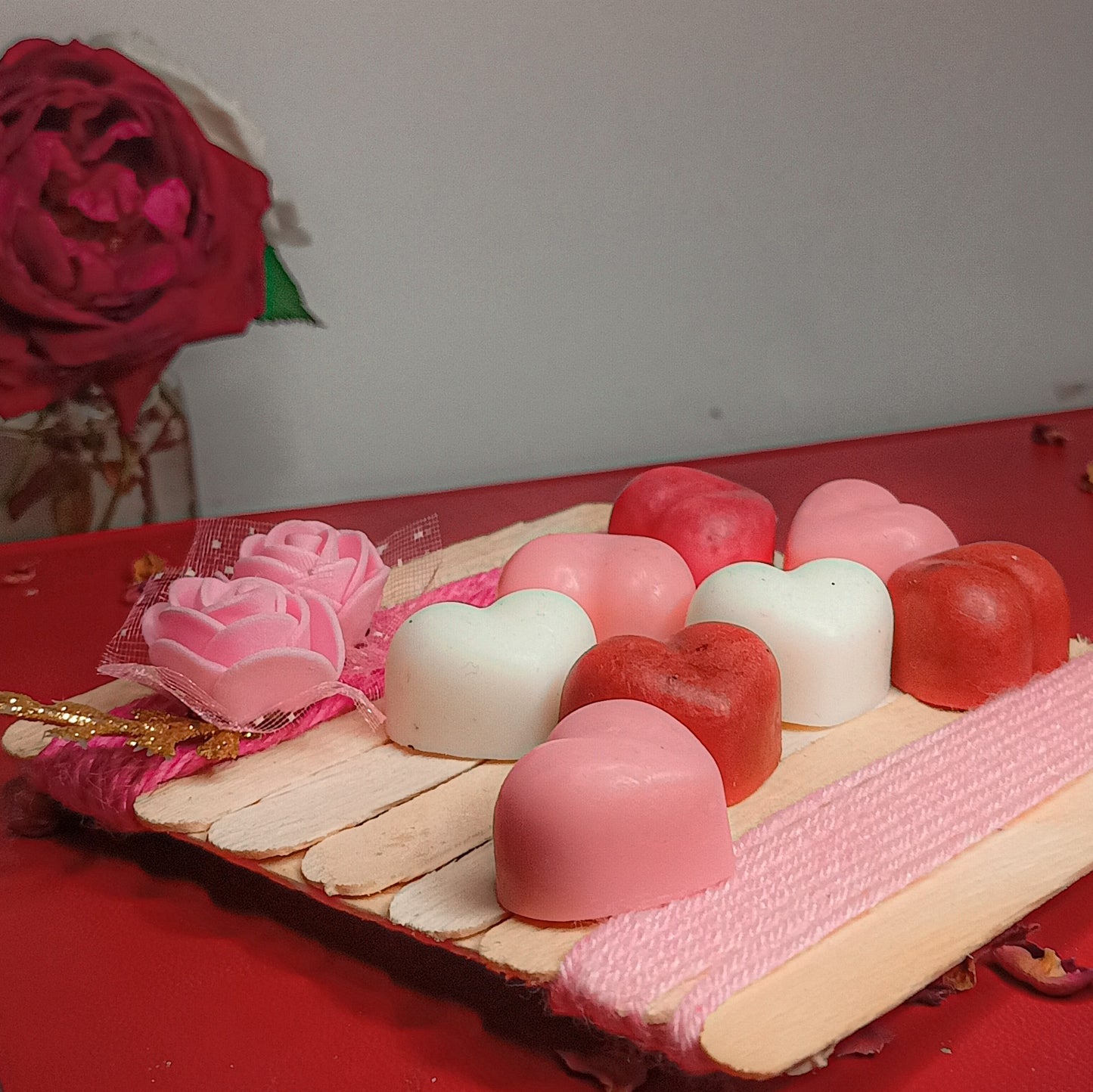Mini Soaps Jar (Cupid hearts & gift box)