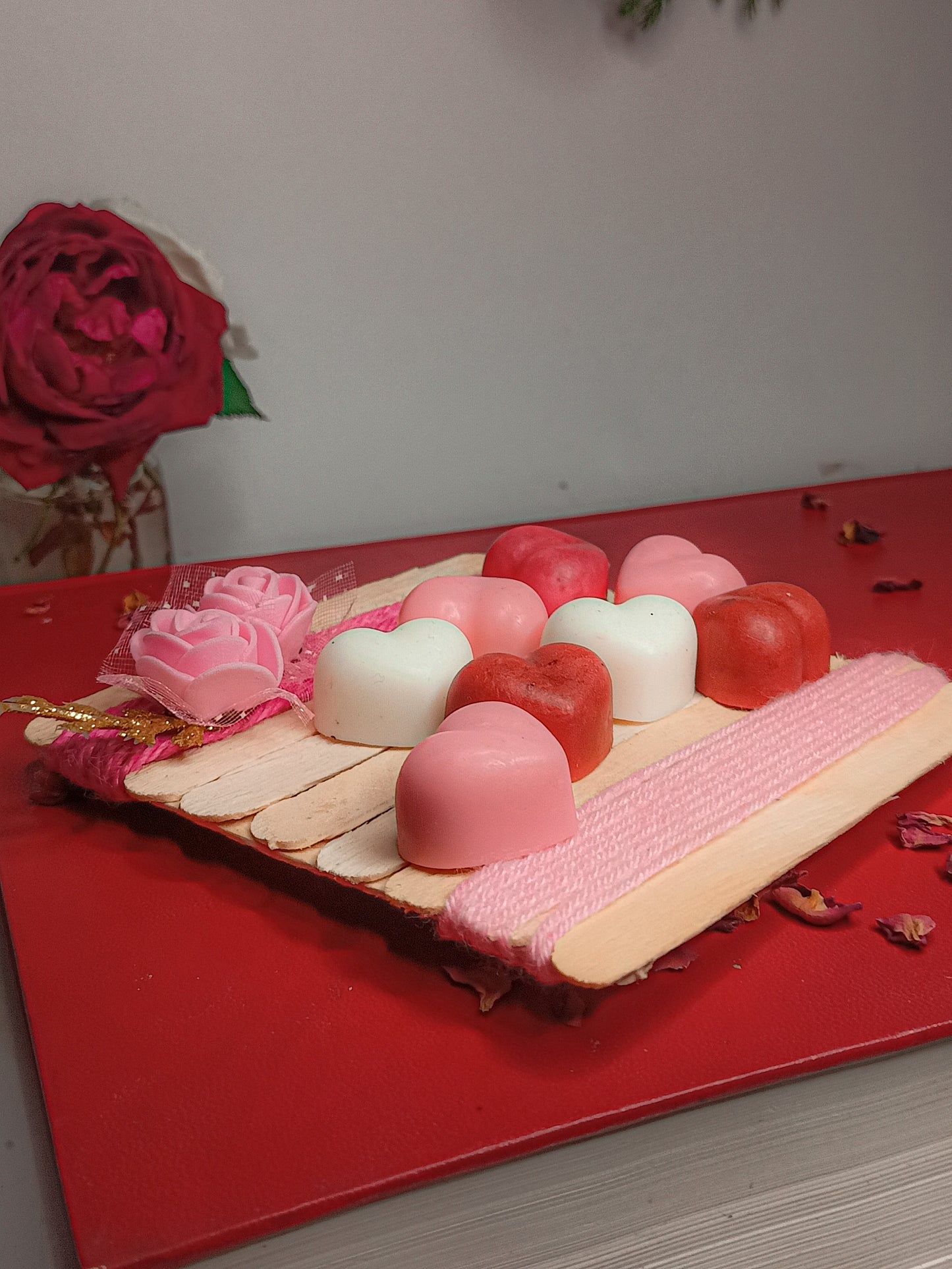 Mini Soaps Jar (Cupid hearts & gift box)
