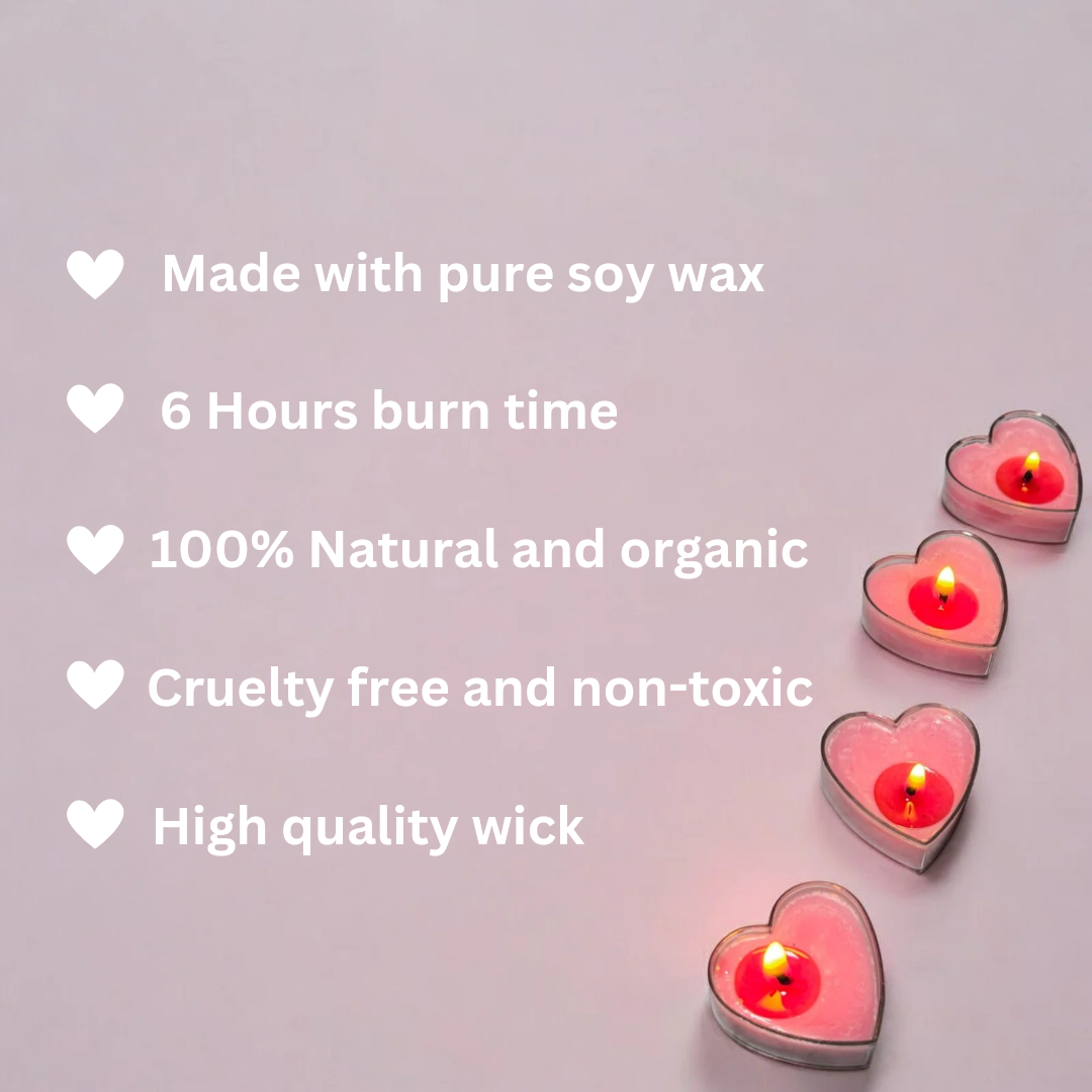 Heartful Hearts Candles [Set of 6]